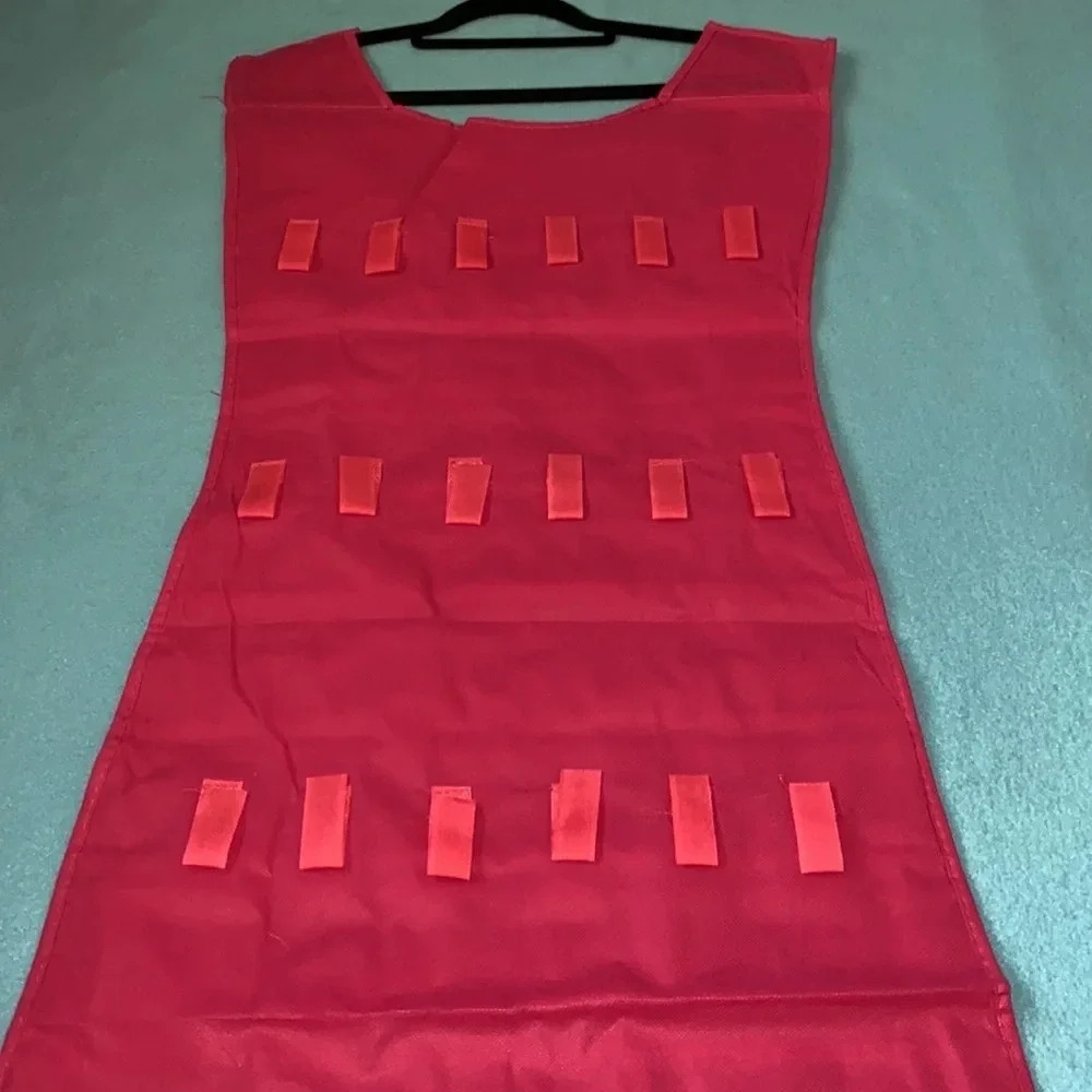 THE LITTLE JEWELRY DRESS organizer pockets on one side velcro loops on the back - Picture 2 of 9